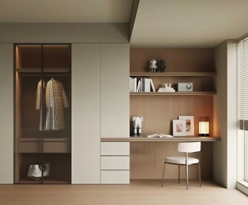 Modern Computer Desk And Chair-ID:787843949