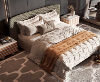 Modern Double Bed-ID:304693949