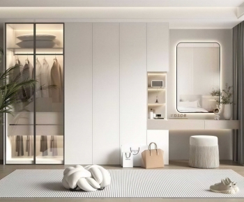 Modern Clothes Storage Area-ID:713463073