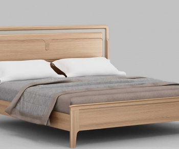 Modern Double Bed-ID:774174937