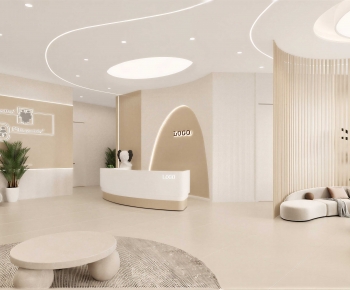 Modern Office Reception Desk-ID:438121086