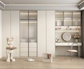 Modern Clothes Storage Area-ID:247837072