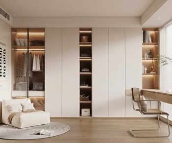 Modern Clothes Storage Area-ID:301793105