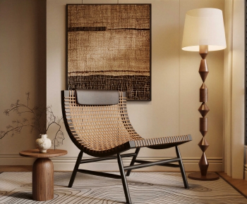 Wabi-sabi Style Lounge Chair-ID:425973893