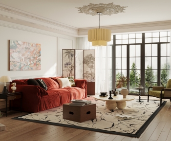French Style A Living Room-ID:766239886