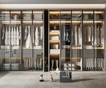 Modern Clothes Storage Area-ID:207495938