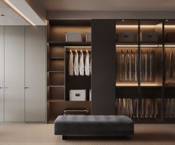 Modern Clothes Storage Area-ID:629786971