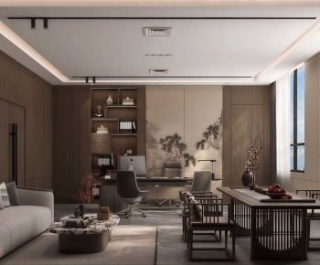 New Chinese Style Manager's Office-ID:580264091