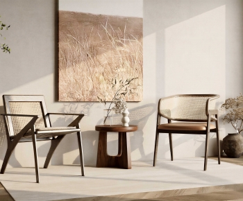 Wabi-sabi Style Lounge Chair-ID:338385117