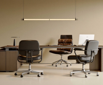 Modern Office Desk And Chair-ID:527762891