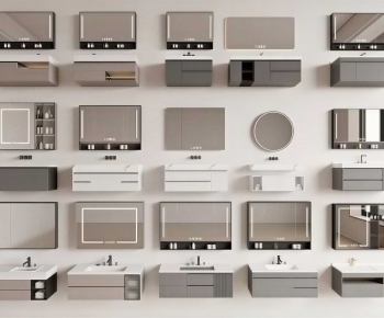 Modern Bathroom Cabinet-ID:934655902