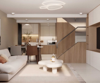 Modern A Living Room-ID:185384045