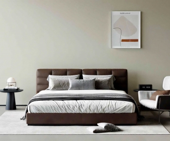 Modern Double Bed-ID:297883996