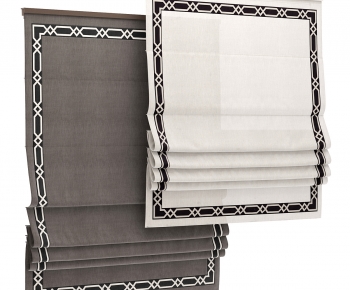 New Chinese Style Roman Curtain-ID:749245889