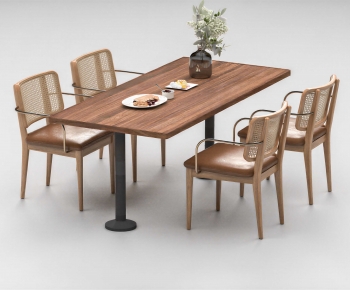 Nordic Style Dining Table And Chairs-ID:878379346