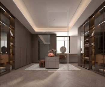 Modern Clothes Storage Area-ID:387408977