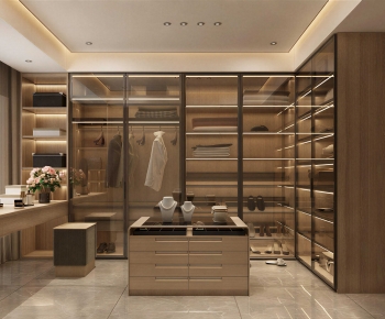 Modern Clothes Storage Area-ID:639089114