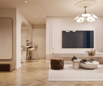 French Style A Living Room-ID:529445894