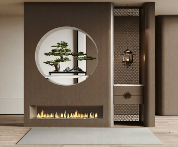 New Chinese Style Hallway-ID:459461932