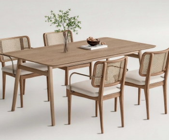 Nordic Style Dining Table And Chairs-ID:183620565