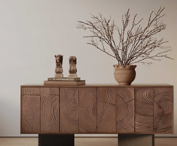 Wabi-sabi Style Entrance Cabinet-ID:804630049