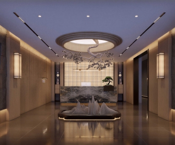 New Chinese Style Lobby Hall-ID:428195006