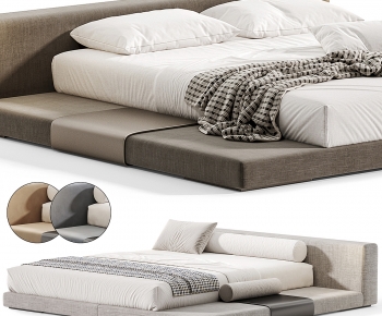 Modern Double Bed-ID:401784909