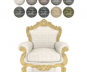 European Style Single Sofa-ID:125071057