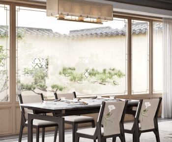 New Chinese Style Dining Room-ID:804867039