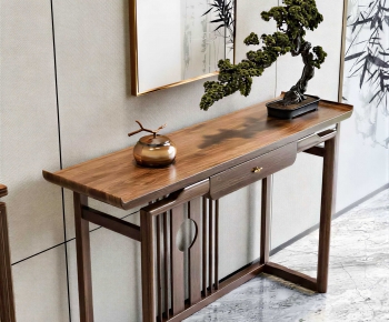 New Chinese Style Entrance Cabinet-ID:784940961