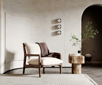 Wabi-sabi Style Lounge Chair-ID:477595091