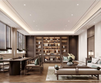 New Chinese Style Manager's Office-ID:856944088