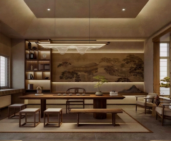 New Chinese Style Tea House-ID:673811915