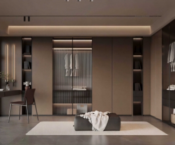 Modern Clothes Storage Area-ID:336236956