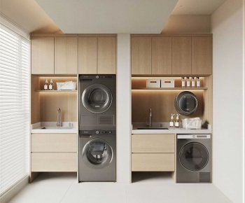 Modern Laundry Cabinet-ID:295929964