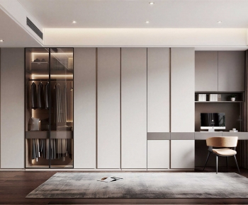 Modern Clothes Storage Area-ID:817612894