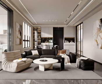 Modern A Living Room-ID:943186043