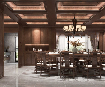 New Chinese Style Dining Room-ID:948046922