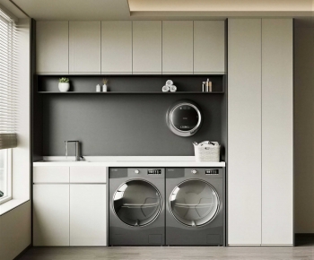 Modern Laundry Cabinet-ID:287183053
