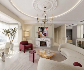 French Style A Living Room-ID:503868103