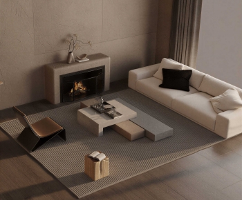 Wabi-sabi Style Sofa Combination-ID:813962946