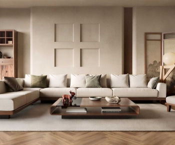 New Chinese Style A Living Room-ID:790004012