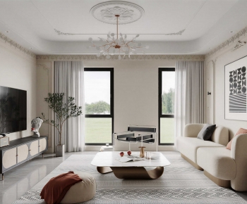 French Style A Living Room-ID:146130082