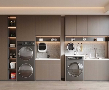 Modern Laundry Cabinet-ID:821290972