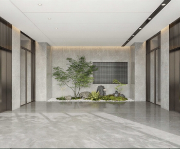 Modern Office Elevator Hall-ID:289230118