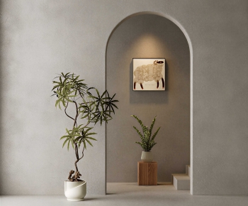 Modern Ground Green Plant Potted Plants-ID:372056966