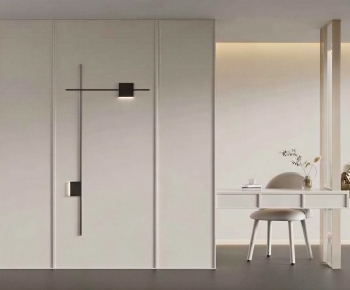 Modern Computer Desk And Chair-ID:525424004