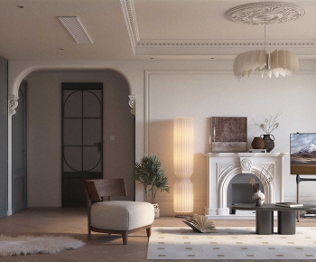 French Style A Living Room-ID:463443991