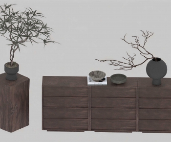 Wabi-sabi Style Chest Of Drawers-ID:480112083