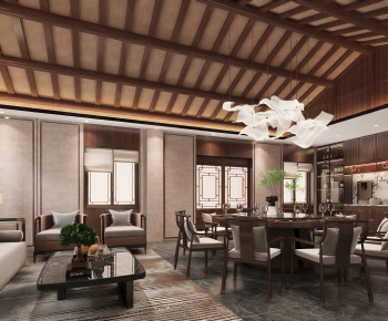 New Chinese Style Dining Room-ID:121382008